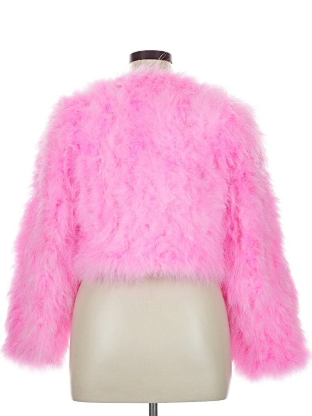 π¦πUBER GORGE!ππ¦LUXURIOUS OSTRICH FEATHER JACKET IN PINK - Picture 12 of 16
